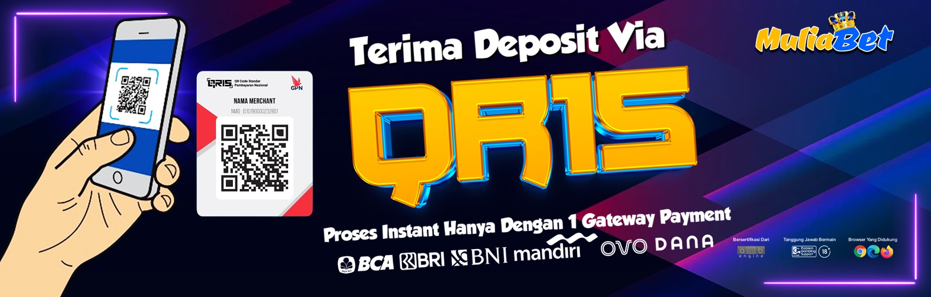 Deposit Via Qris